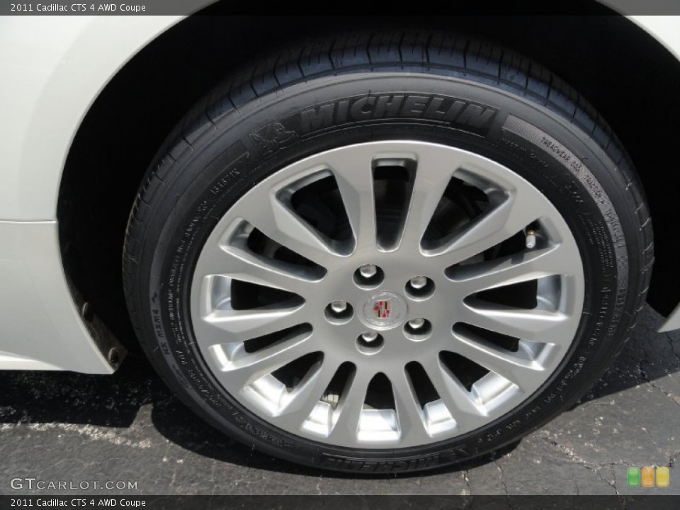 2011 Cadillac CTS 4 AWD Coupe Wheel and Tire Photo #50315619