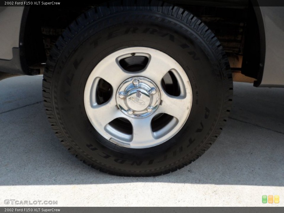 2002 Ford F150 XLT SuperCrew Wheel and Tire Photo #50318088