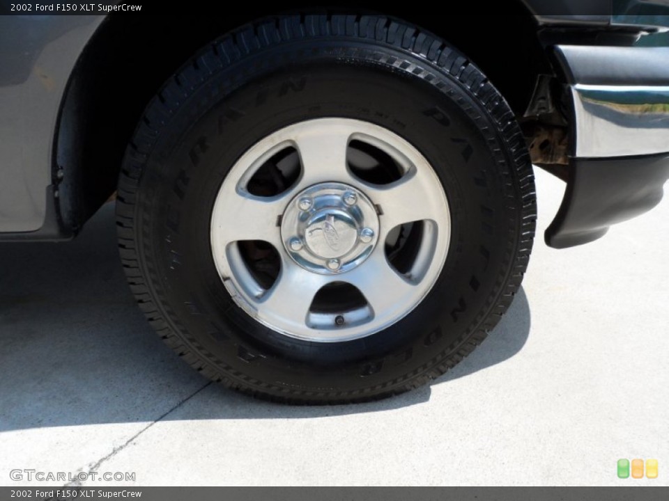 2002 Ford F150 XLT SuperCrew Wheel and Tire Photo #50318106