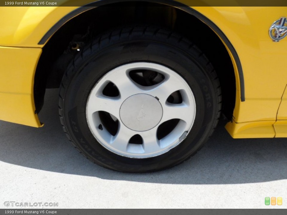 1999 Ford Mustang V6 Coupe Wheel and Tire Photo #50321265