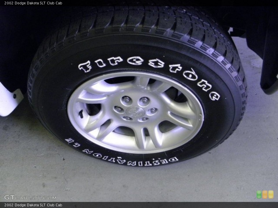2002 Dodge Dakota SLT Club Cab Wheel and Tire Photo #50321910
