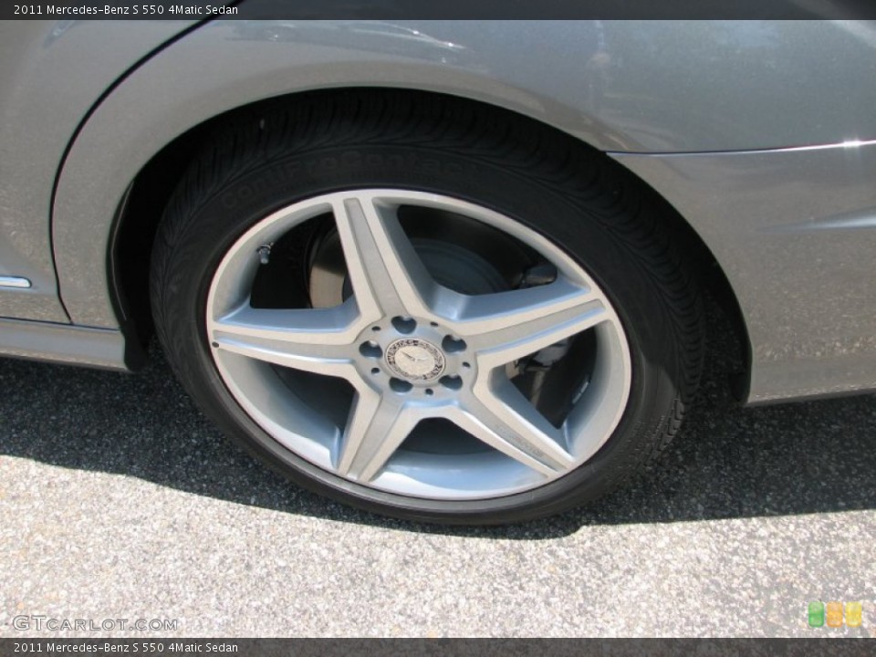 2011 Mercedes-Benz S 550 4Matic Sedan Wheel and Tire Photo #50328816