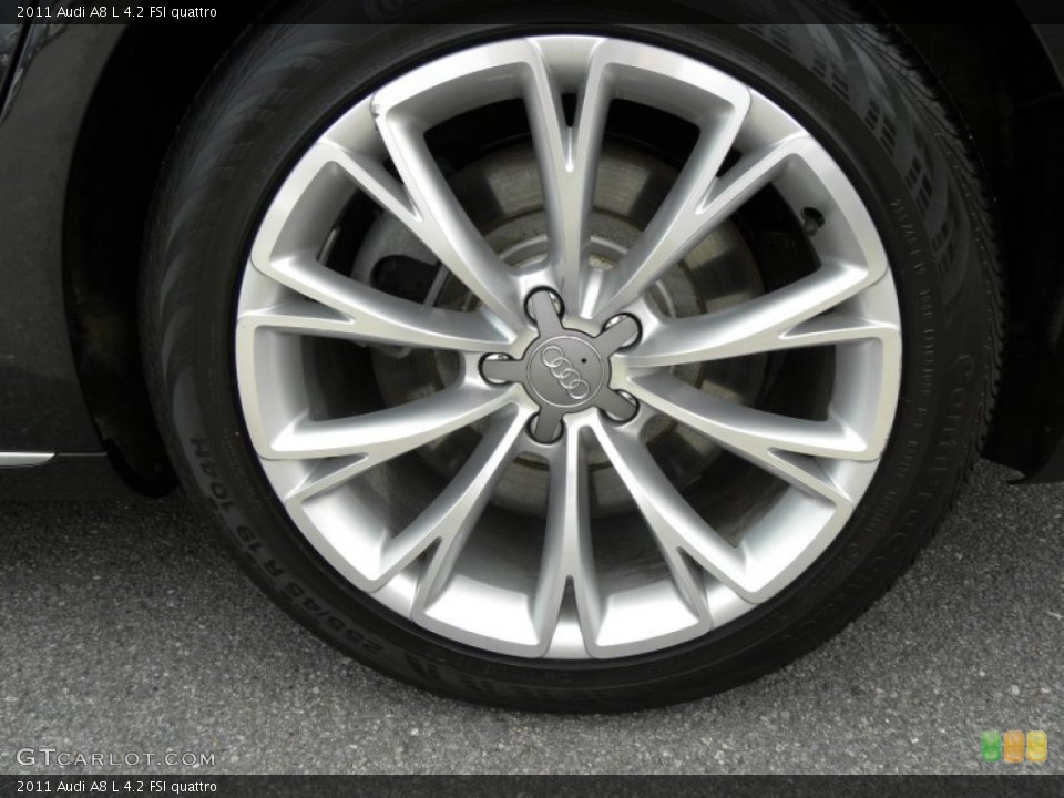 2011 Audi A8 L 4.2 FSI quattro Wheel and Tire Photo #50331996
