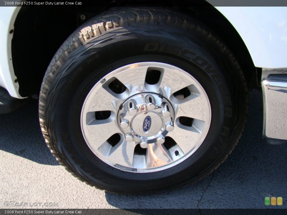 2008 Ford F250 Super Duty Lariat Crew Cab Wheel and Tire Photo #50360733