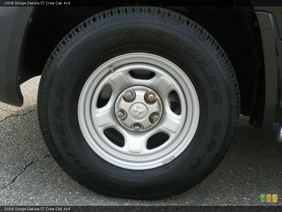 2008 Dodge Dakota ST Crew Cab 4x4 Wheel and Tire Photo #50374824