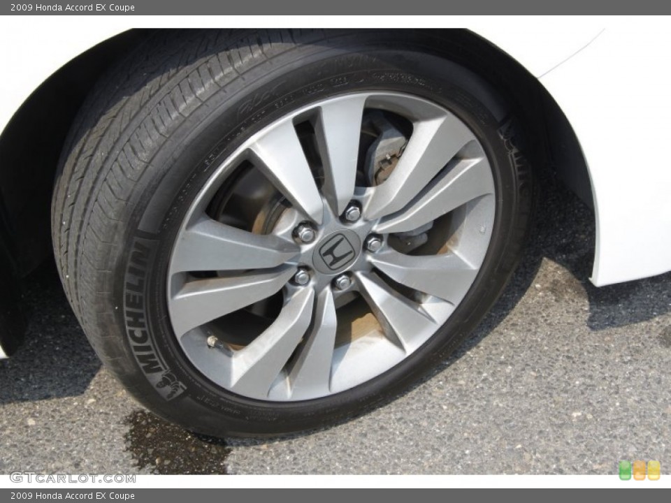 2009 Honda Accord EX Coupe Wheel and Tire Photo #50398557