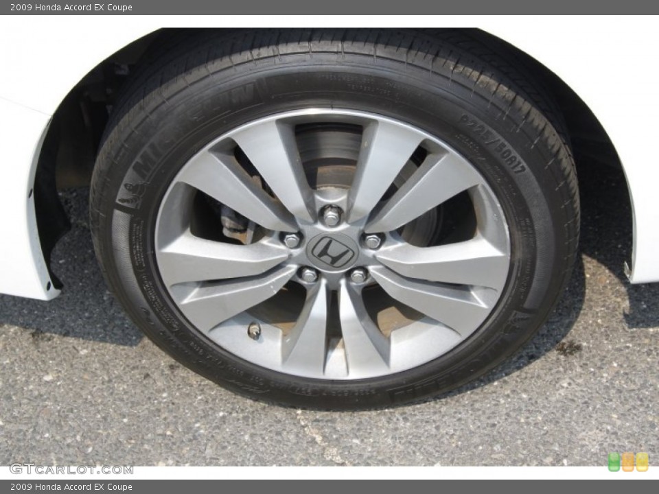2009 Honda Accord EX Coupe Wheel and Tire Photo #50398575