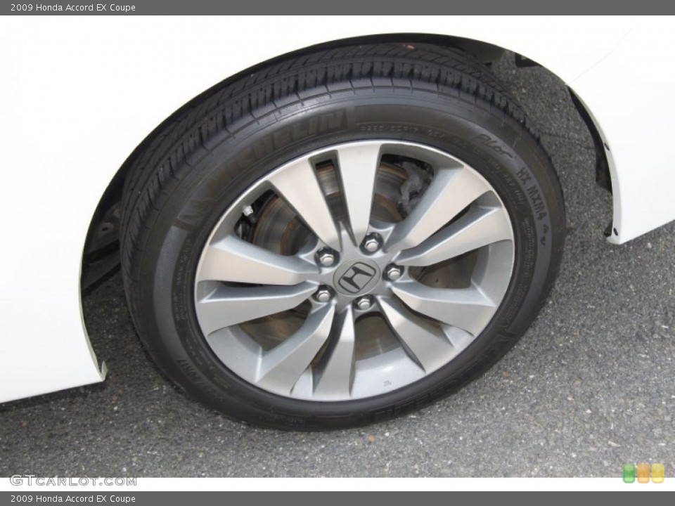 2009 Honda Accord EX Coupe Wheel and Tire Photo #50398719