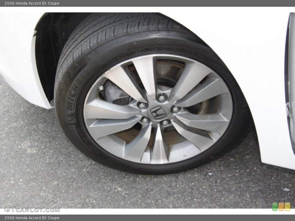 2009 Honda Accord EX Coupe Wheel and Tire Photo #50398734