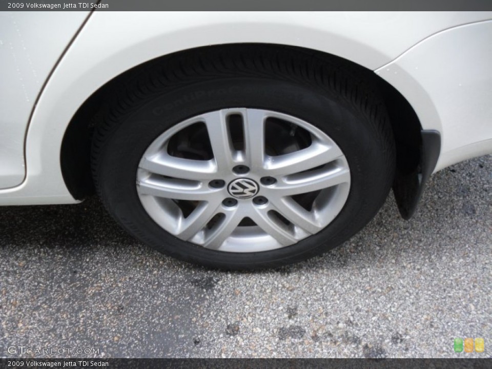 2009 Volkswagen Jetta TDI Sedan Wheel and Tire Photo #50400255