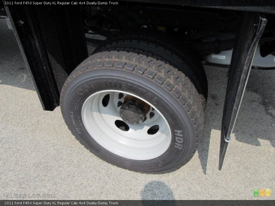 2011 Ford F450 Super Duty XL Regular Cab 4x4 Dually Dump Truck Wheel and Tire Photo #50407297