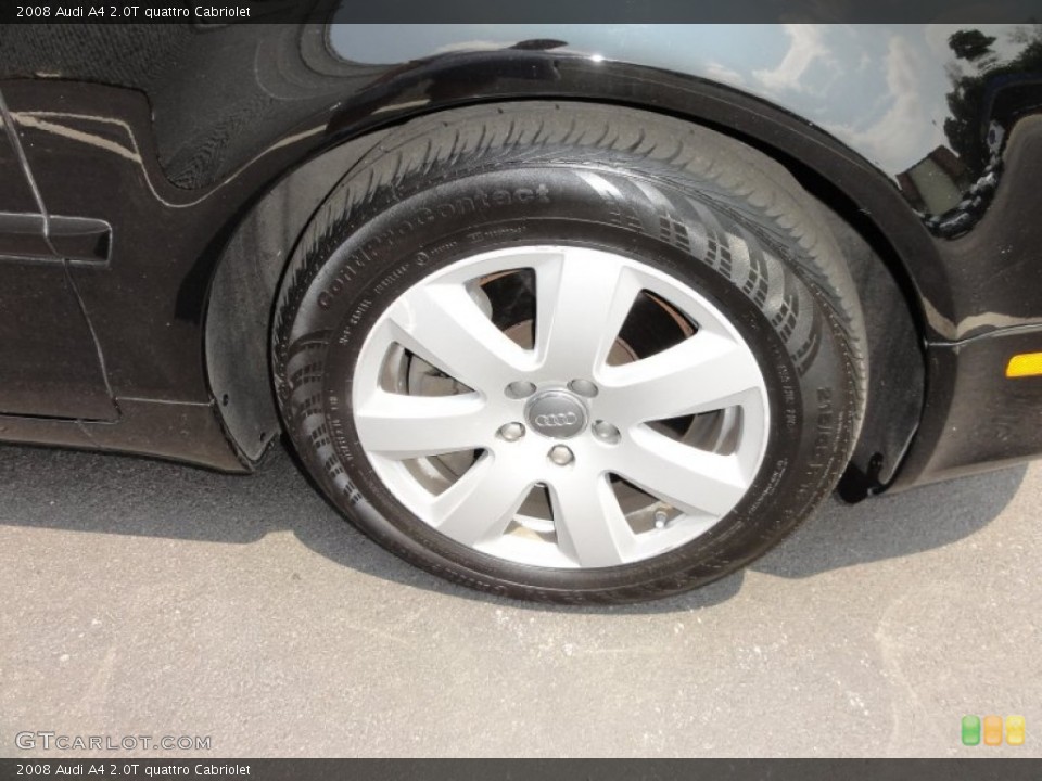2008 Audi A4 2.0T quattro Cabriolet Wheel and Tire Photo #50412973