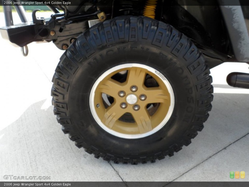 2006 Jeep Wrangler Sport 4x4 Golden Eagle Wheel and Tire Photo #50418016