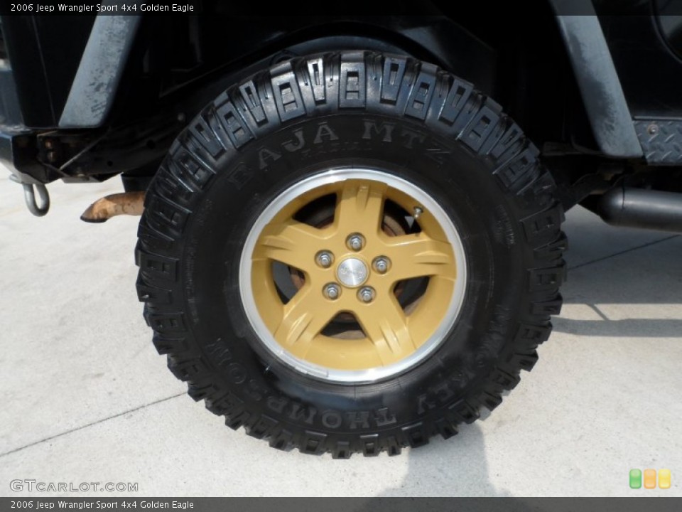 2006 Jeep Wrangler Sport 4x4 Golden Eagle Wheel and Tire Photo #50418043
