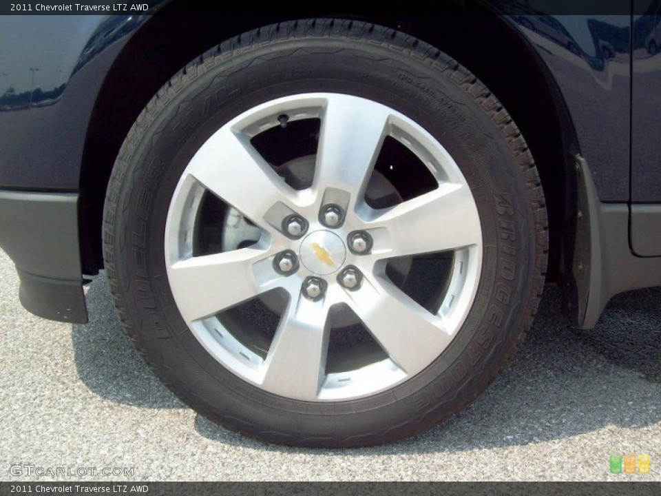 2011 Chevrolet Traverse LTZ AWD Wheel and Tire Photo #50423704