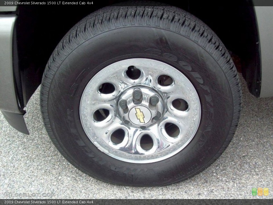 2009 Chevrolet Silverado 1500 LT Extended Cab 4x4 Wheel and Tire Photo #50424487