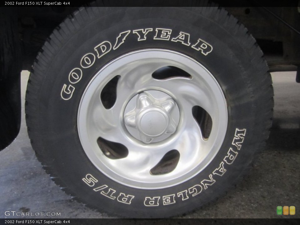 2002 Ford F150 XLT SuperCab 4x4 Wheel and Tire Photo #50441668