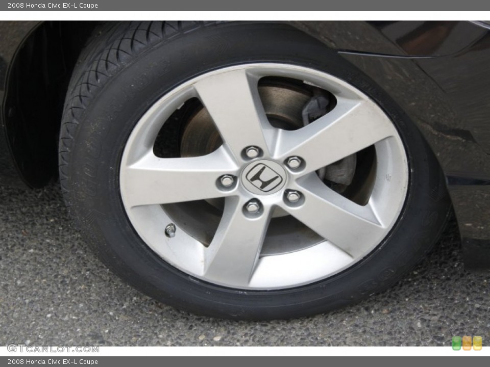 2008 Honda Civic EX-L Coupe Wheel and Tire Photo #50452450