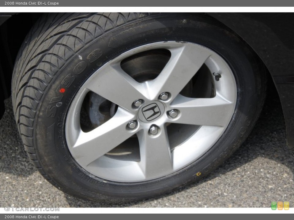 2008 Honda Civic EX-L Coupe Wheel and Tire Photo #50452465