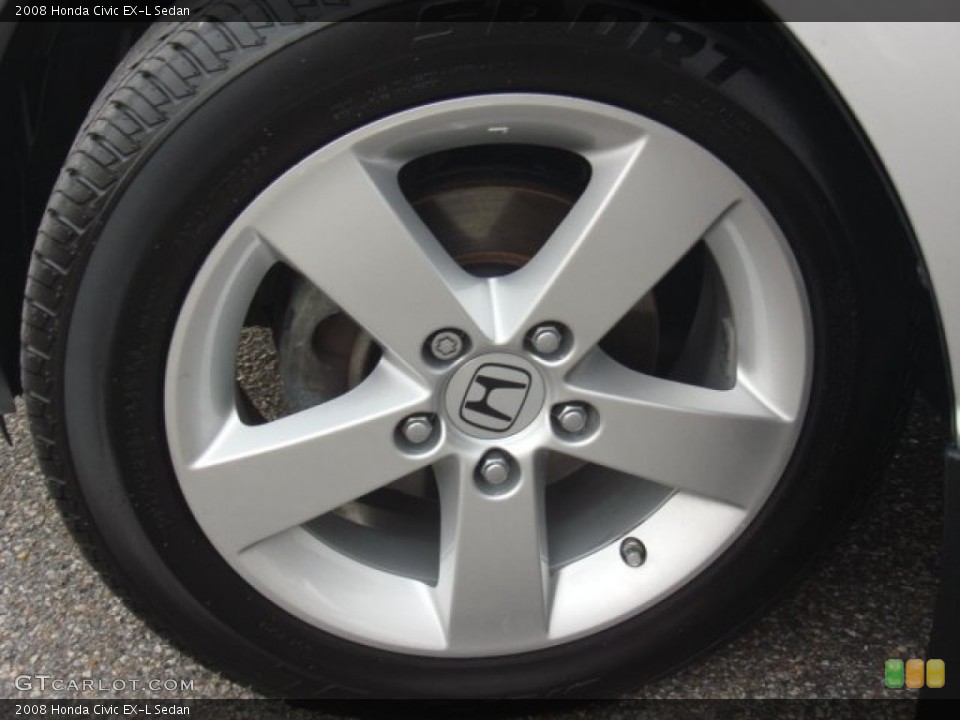 2008 Honda Civic EX-L Sedan Wheel and Tire Photo #50458568