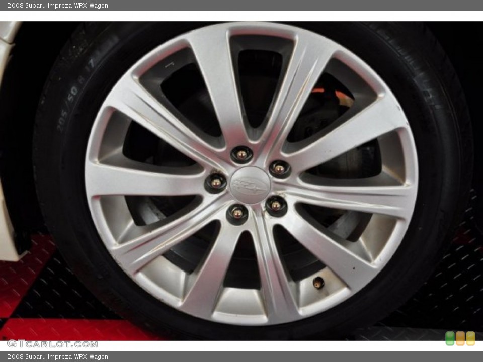 2008 Subaru Impreza WRX Wagon Wheel and Tire Photo #50461949