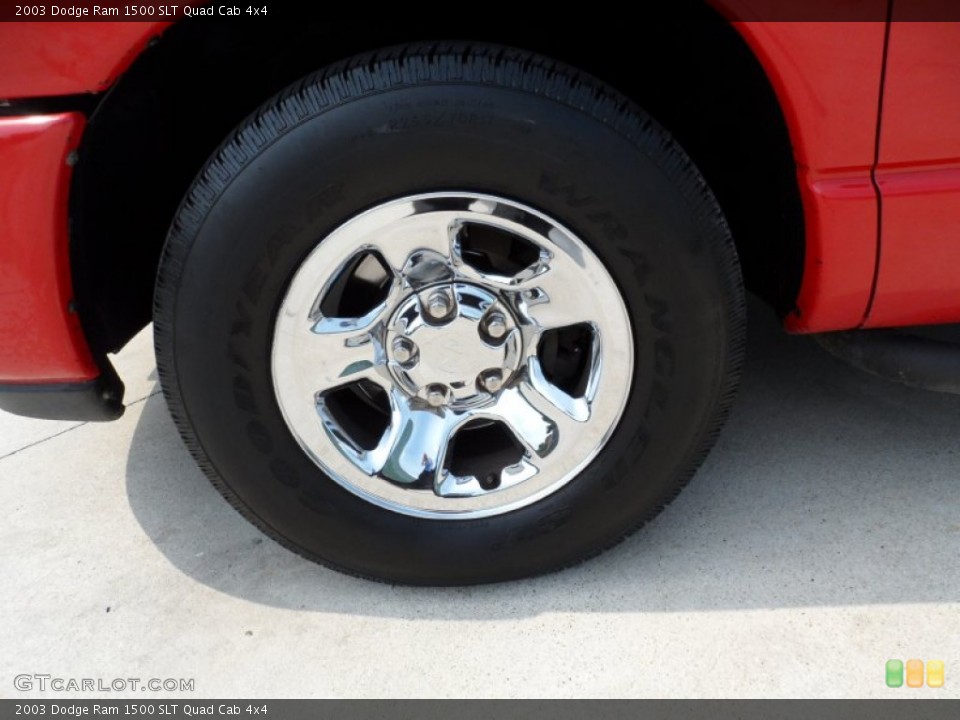 2003 Dodge Ram 1500 SLT Quad Cab 4x4 Wheel and Tire Photo #50471860