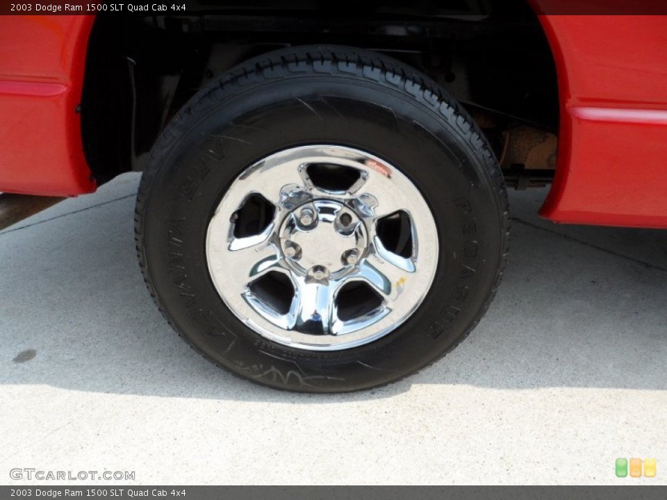 2003 Dodge Ram 1500 SLT Quad Cab 4x4 Wheel and Tire Photo #50471893
