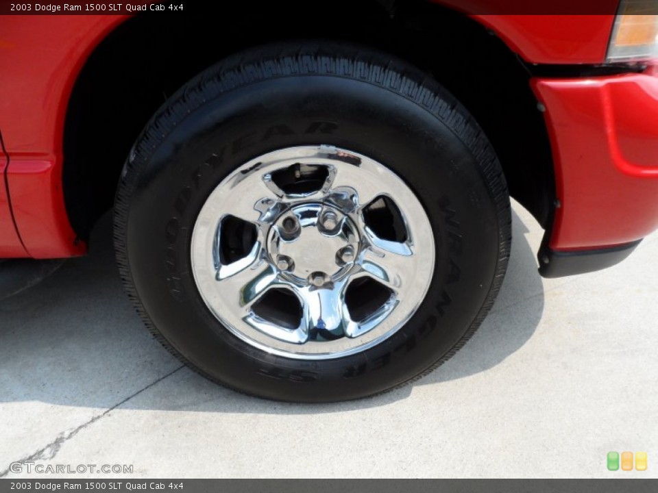 2003 Dodge Ram 1500 SLT Quad Cab 4x4 Wheel and Tire Photo #50471908