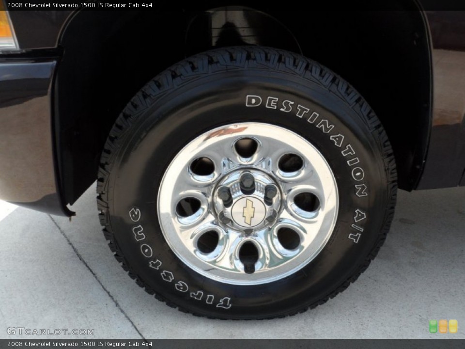 2008 Chevrolet Silverado 1500 LS Regular Cab 4x4 Wheel and Tire Photo #50474194