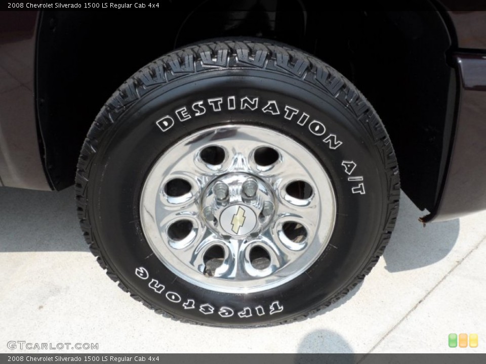 2008 Chevrolet Silverado 1500 LS Regular Cab 4x4 Wheel and Tire Photo #50474239