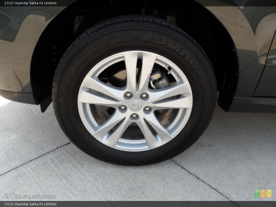 2010 Hyundai Santa Fe Limited Wheel and Tire Photo #50476180