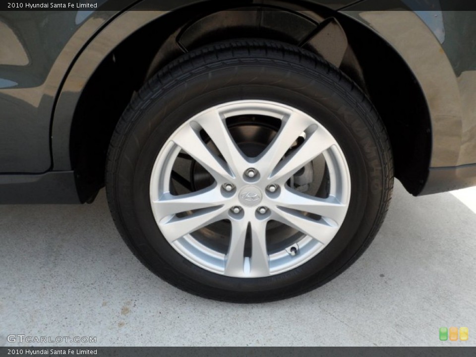 2010 Hyundai Santa Fe Limited Wheel and Tire Photo #50476198