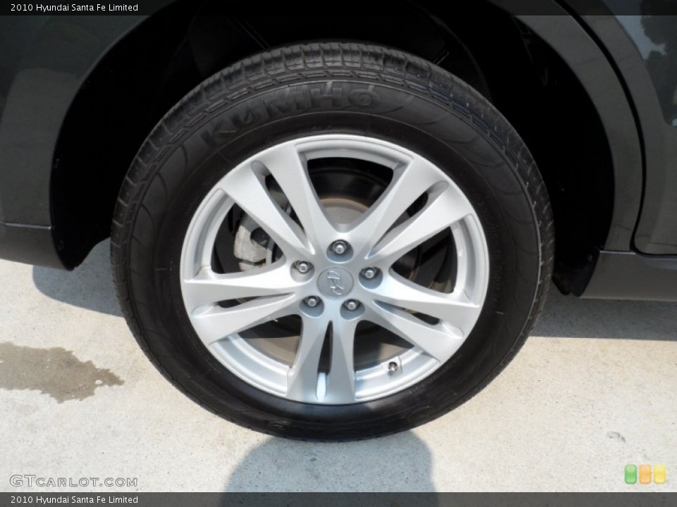 2010 Hyundai Santa Fe Limited Wheel and Tire Photo #50476210