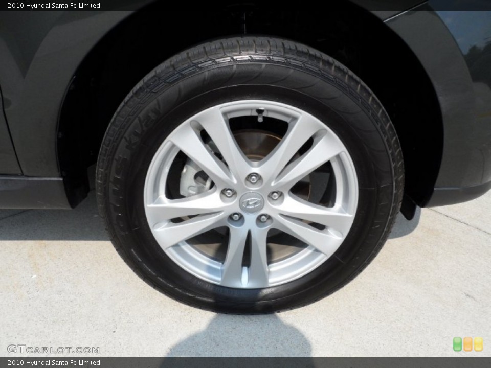 2010 Hyundai Santa Fe Limited Wheel and Tire Photo #50476225