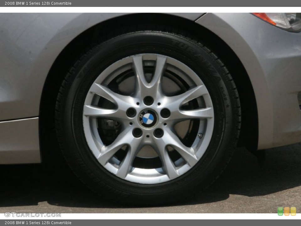2008 BMW 1 Series 128i Convertible Wheel and Tire Photo #50480083