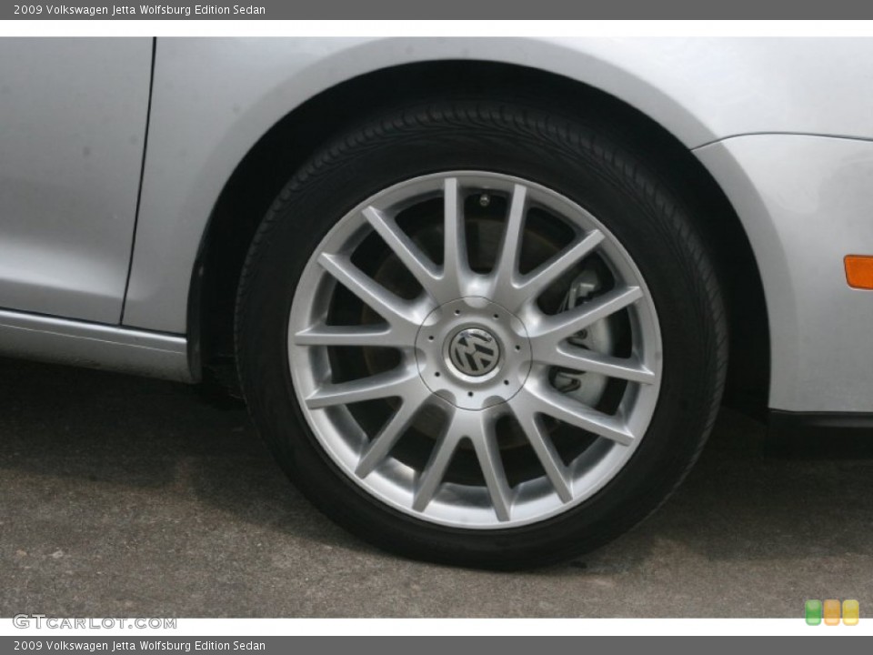 2009 Volkswagen Jetta Wolfsburg Edition Sedan Wheel and Tire Photo #50480581