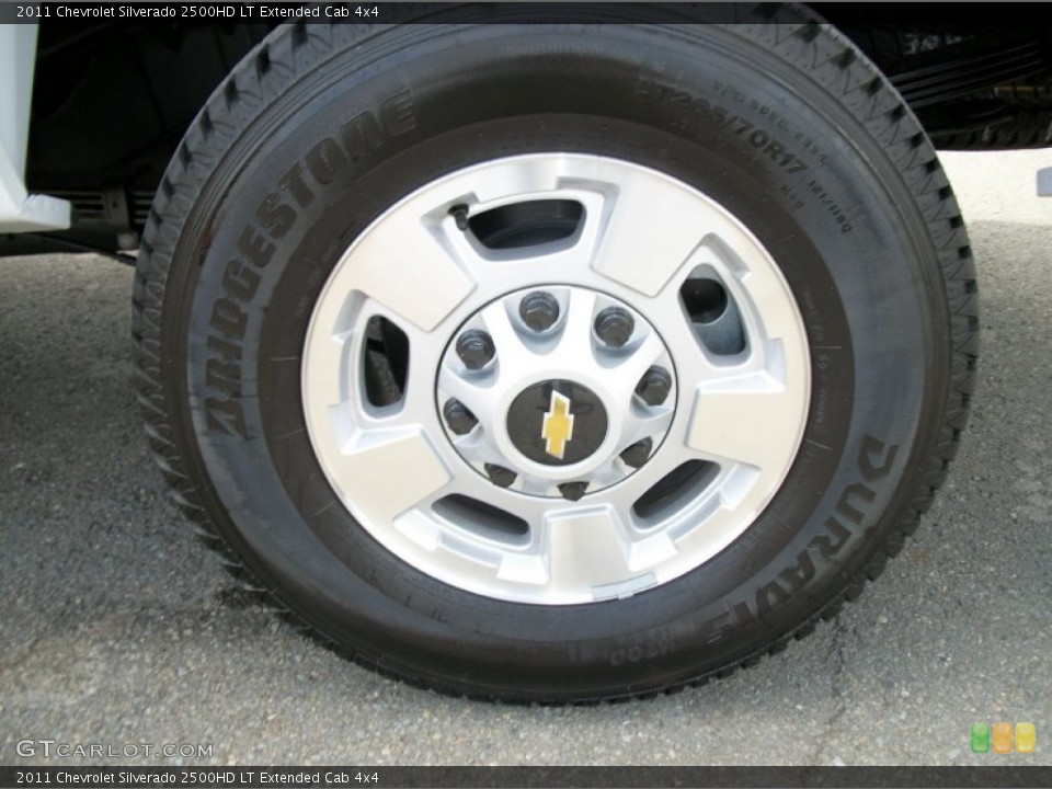 2011 Chevrolet Silverado 2500HD LT Extended Cab 4x4 Wheel and Tire Photo #50481880