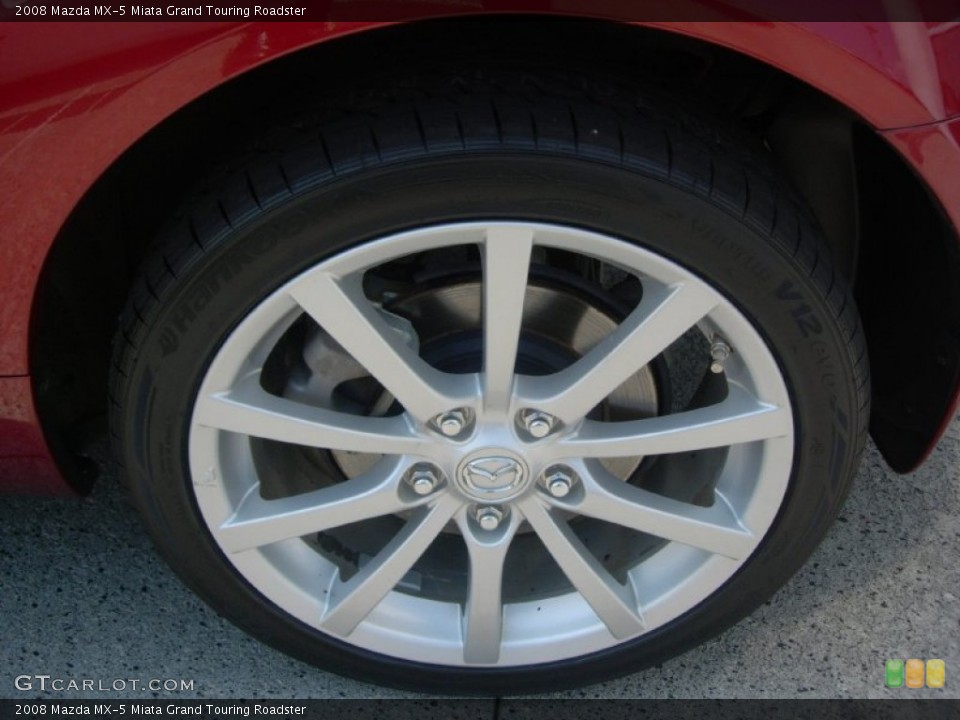 2008 Mazda MX-5 Miata Grand Touring Roadster Wheel and Tire Photo #50483638