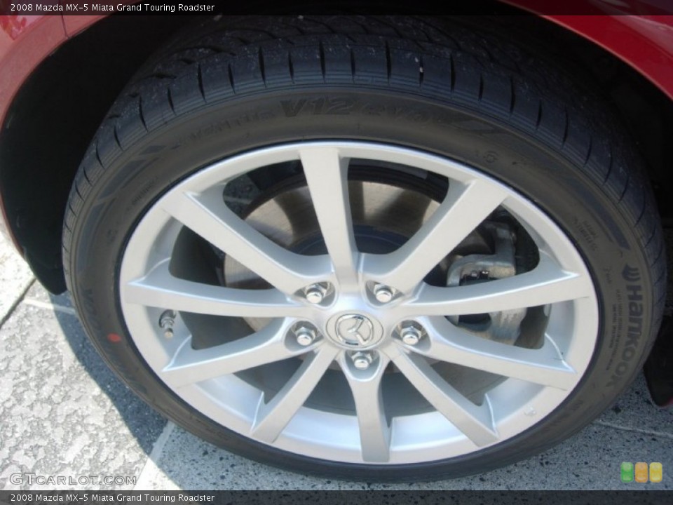 2008 Mazda MX-5 Miata Grand Touring Roadster Wheel and Tire Photo #50483653