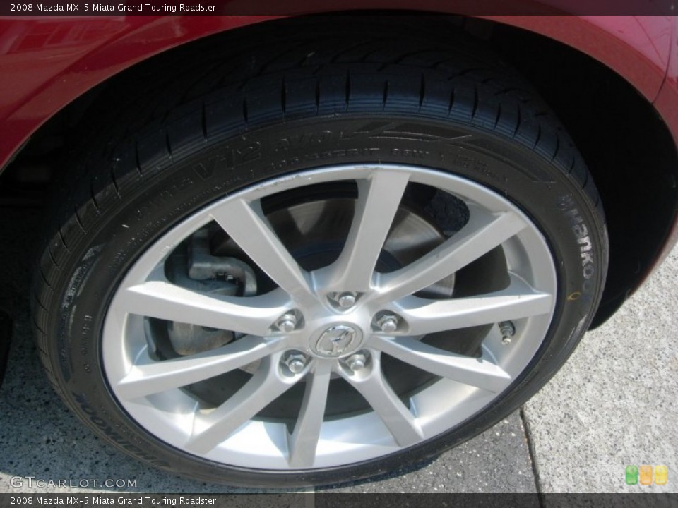 2008 Mazda MX-5 Miata Grand Touring Roadster Wheel and Tire Photo #50483665