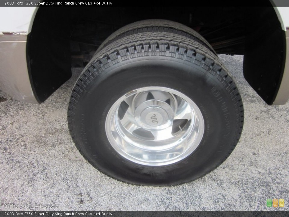 2003 Ford F350 Super Duty King Ranch Crew Cab 4x4 Dually Wheel and Tire Photo #50494311