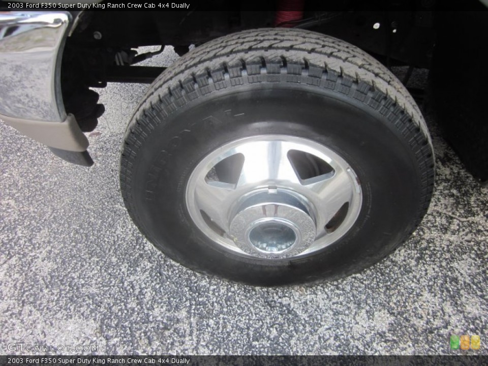 2003 Ford F350 Super Duty King Ranch Crew Cab 4x4 Dually Wheel and Tire Photo #50494327