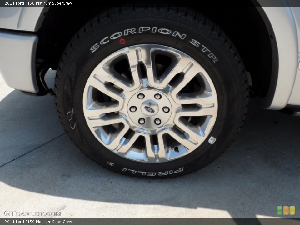 2011 Ford F150 Platinum SuperCrew Wheel and Tire Photo #50496781