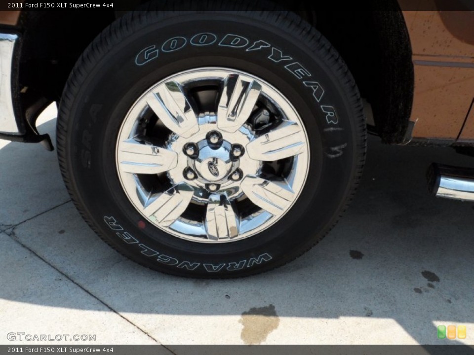 2011 Ford F150 XLT SuperCrew 4x4 Wheel and Tire Photo #50497297