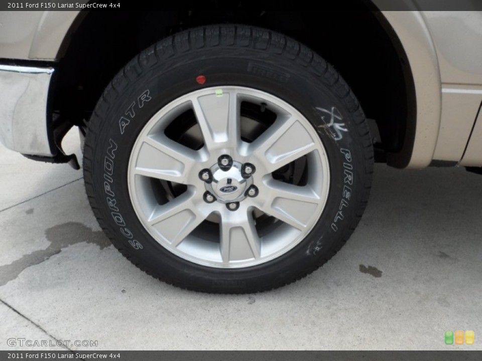2011 Ford F150 Lariat SuperCrew 4x4 Wheel and Tire Photo #50497750