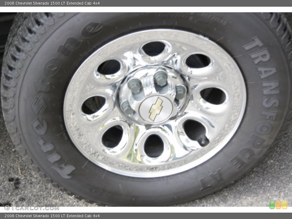 2008 Chevrolet Silverado 1500 LT Extended Cab 4x4 Wheel and Tire Photo #50509621