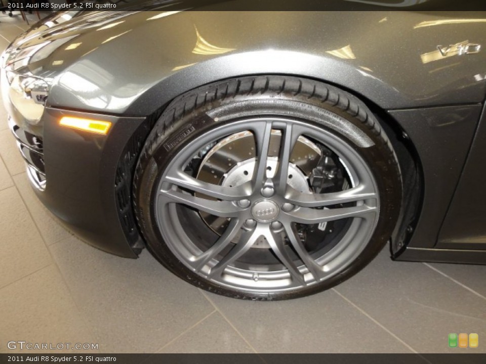 2011 Audi R8 Spyder 5.2 FSI quattro Wheel and Tire Photo #50527399