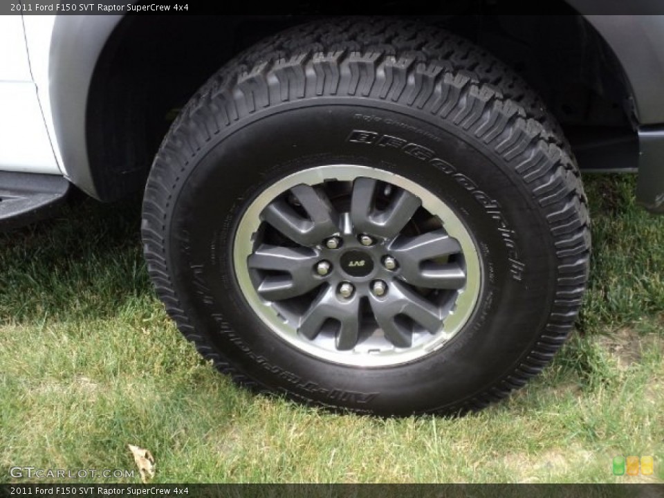 2011 Ford F150 SVT Raptor SuperCrew 4x4 Wheel and Tire Photo #50552612