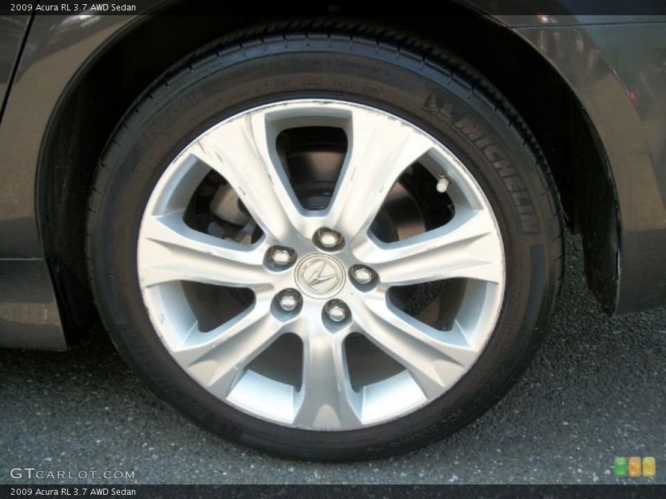2009 Acura RL 3.7 AWD Sedan Wheel and Tire Photo #50566051