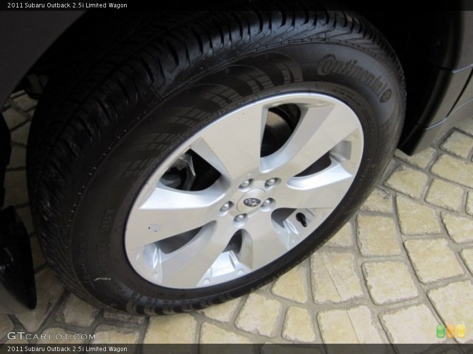 2011 Subaru Outback 2.5i Limited Wagon Wheel and Tire Photo #50566669